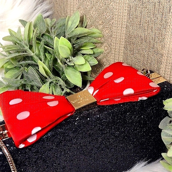 Kate Spade X Disney Minnie Mouse Glitter Party Box Bag - Picture 3 of 16